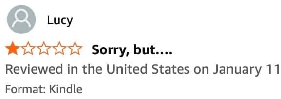 my first 1-star review