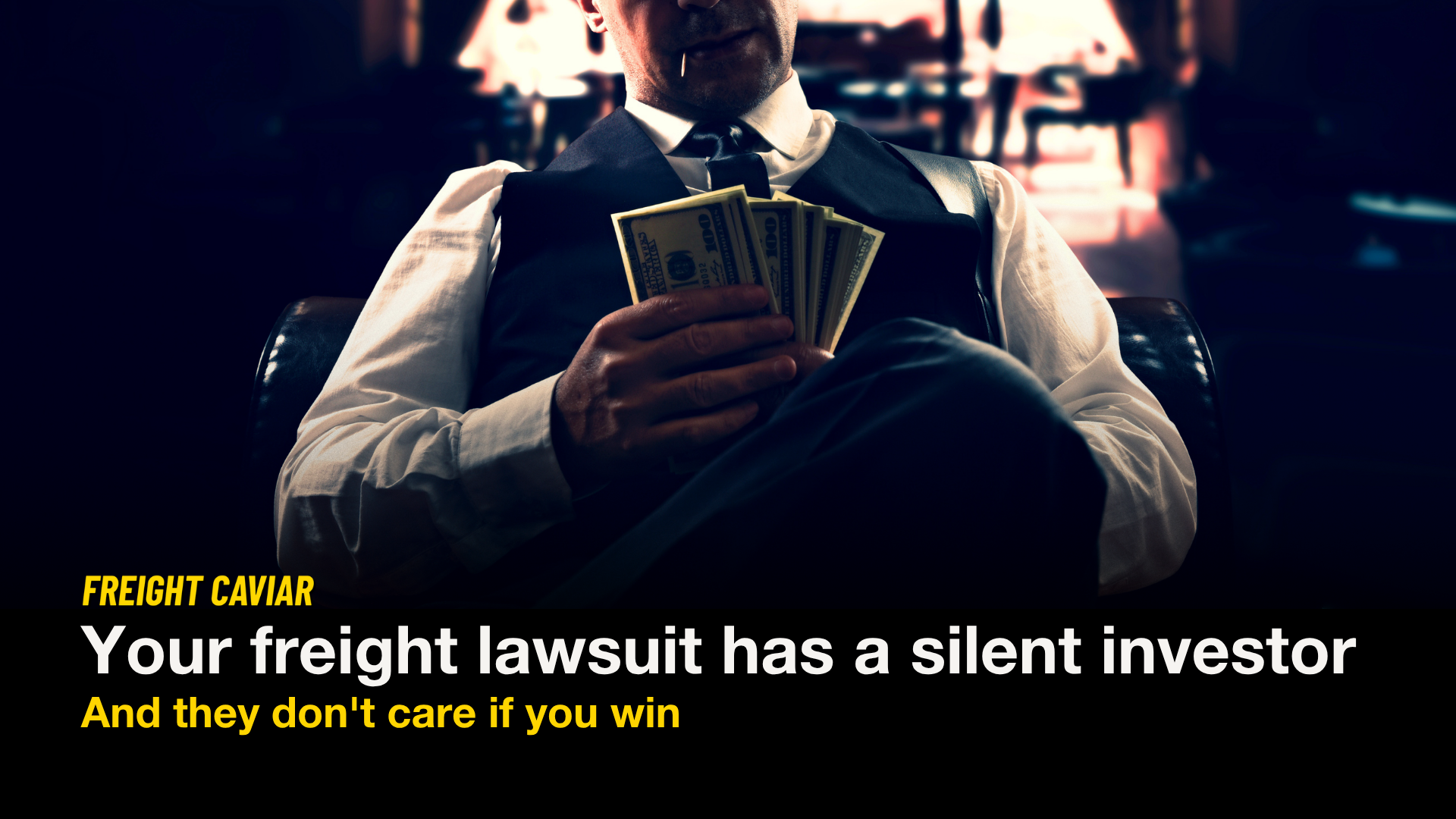 🎣 Dark Money in Freight Lawsuits