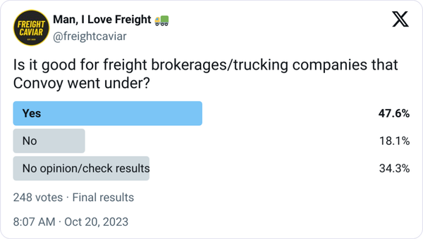 Convoy's Closure: Good for the Industry?