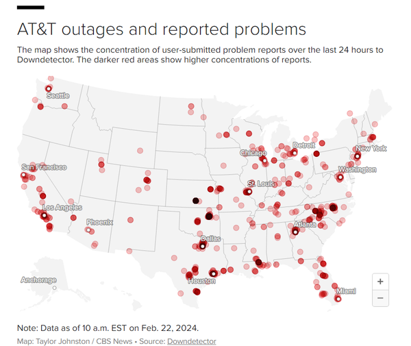 AT&T Outage Impacts Freight