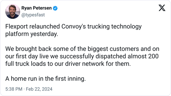 Flexport Relaunches Convoy's Trucking Tech Platform