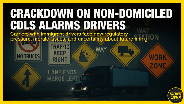 🎣 CDL Crackdown Fuels Fears