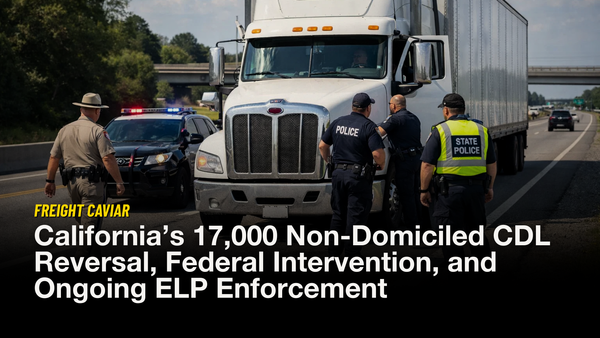 🎣 California's Non-Dom CDL Standoff