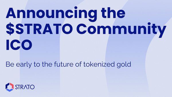 Announcing the STRATO Community ICO
