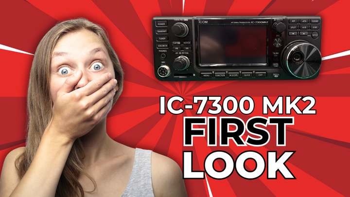 ICOM IC-7300 MK2 Unboxing & First Look – HDMI, CW Decoder & More