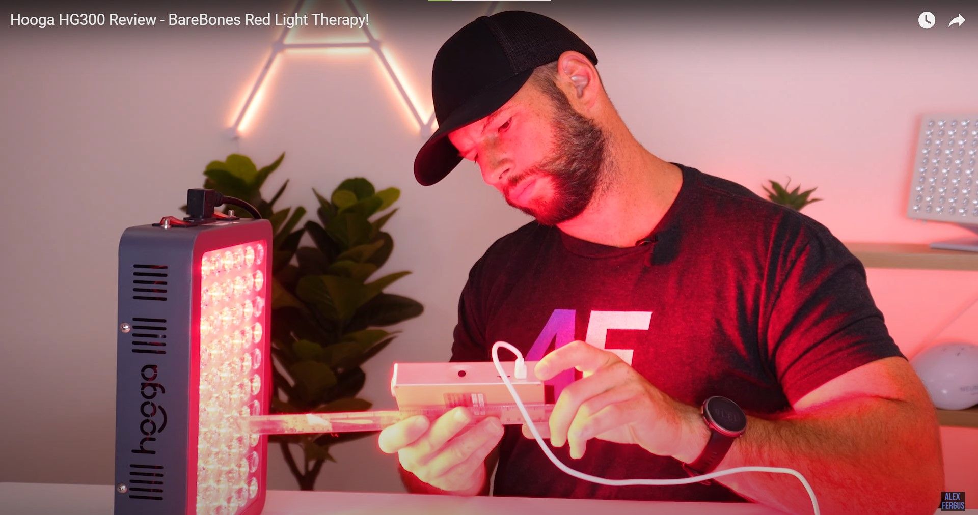 Alex performs testing on the Hooga HG300 panel