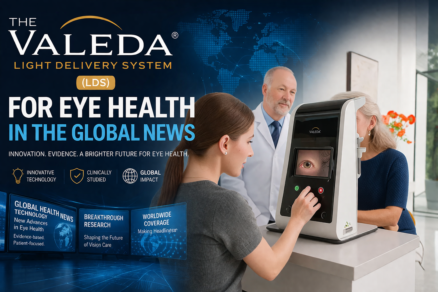 The Valeda Light Delivery System (LDS) For Eye Health In The Global News