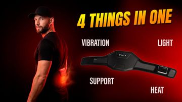 This Back Pain Wrap Has Red Light, Heat & Vibration—But Does It Work?