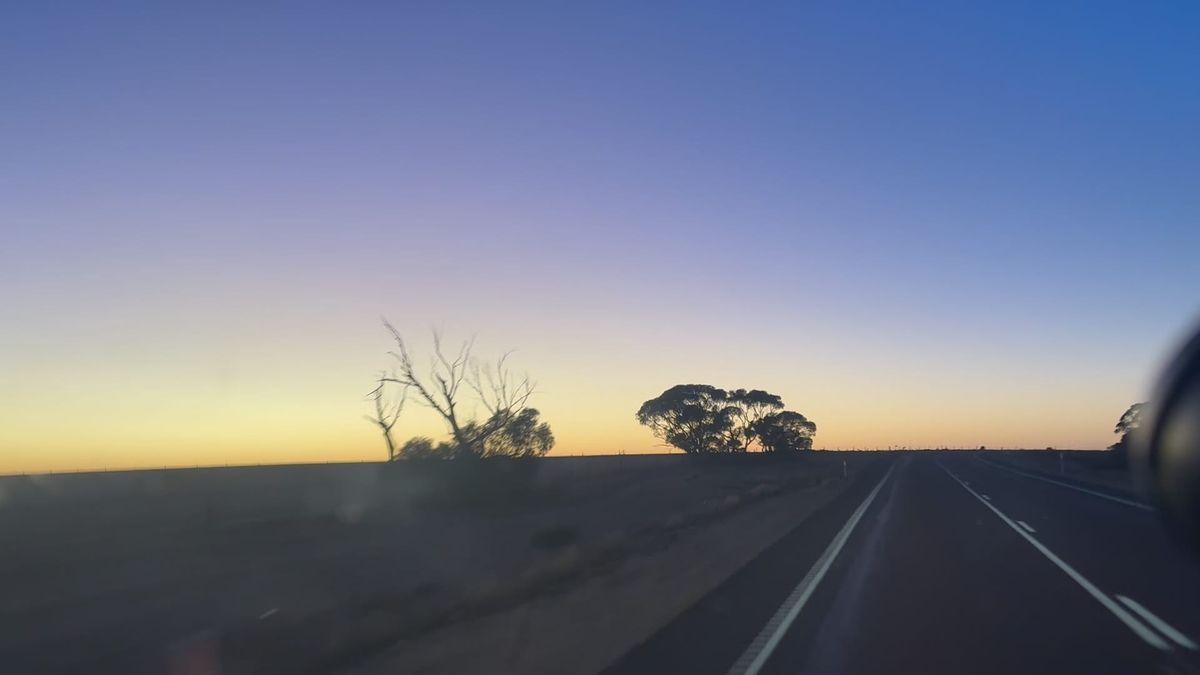 Stunning sundown near Ceduna as I drive solo accross the Nullarbor
