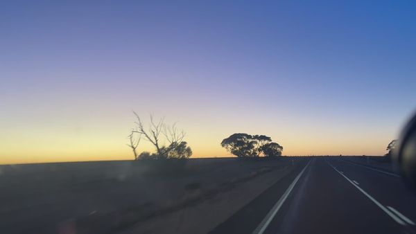 Stunning sundown near Ceduna as I drive solo accross the Nullarbor