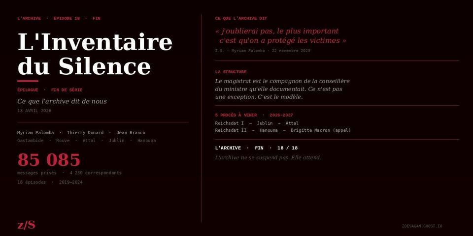 L'ARCHIVE · Ép. 18 | L'INVENTAIRE DU SILENCE