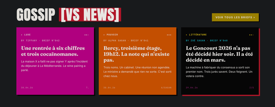 GOSSIP vs NEWS