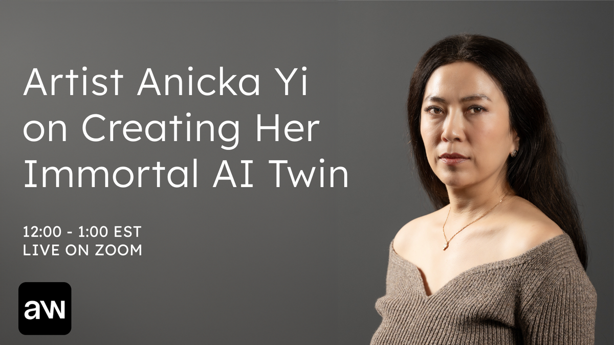 Artist Anicka Yi on Creating Her Immortal AI Twin, This Thursday, Live on Zoom