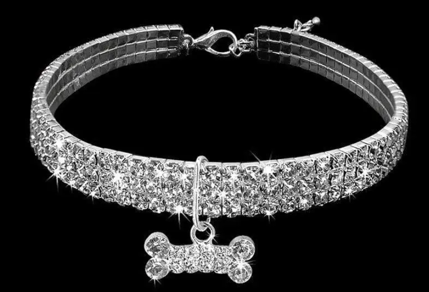 Rhinestone collar