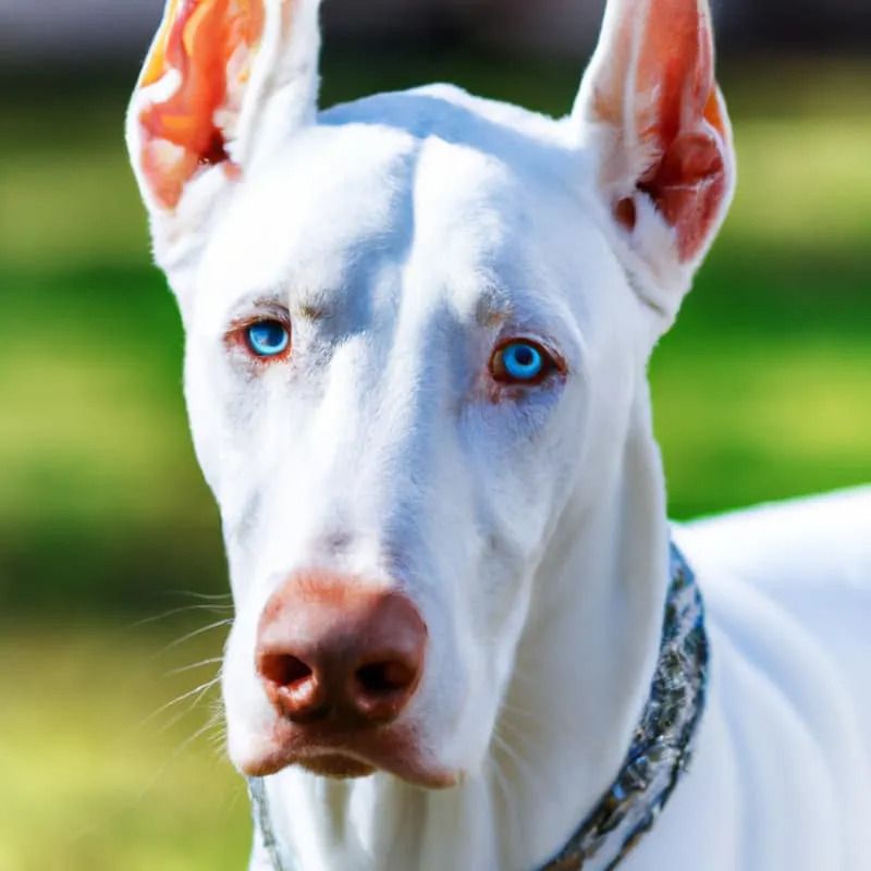 White Doberman health
