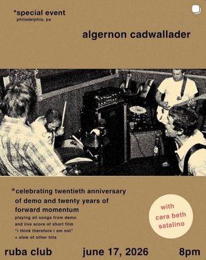 Algernon Cadwallader Has Nothing To Prove