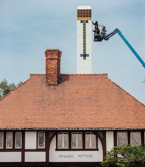 A Subtle Illusion Preserves Pewabic’s Iconic Chimney