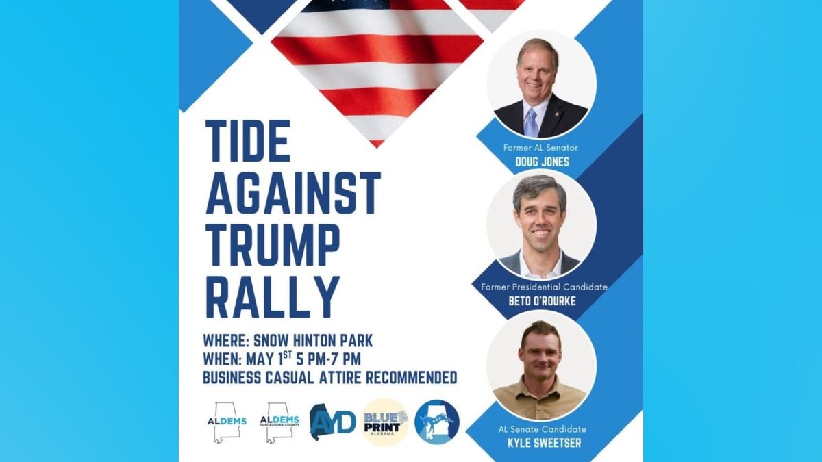 Alabama Democrats to host O’Rourke, Jones, Sweetzer at Tide Against Trump Rally