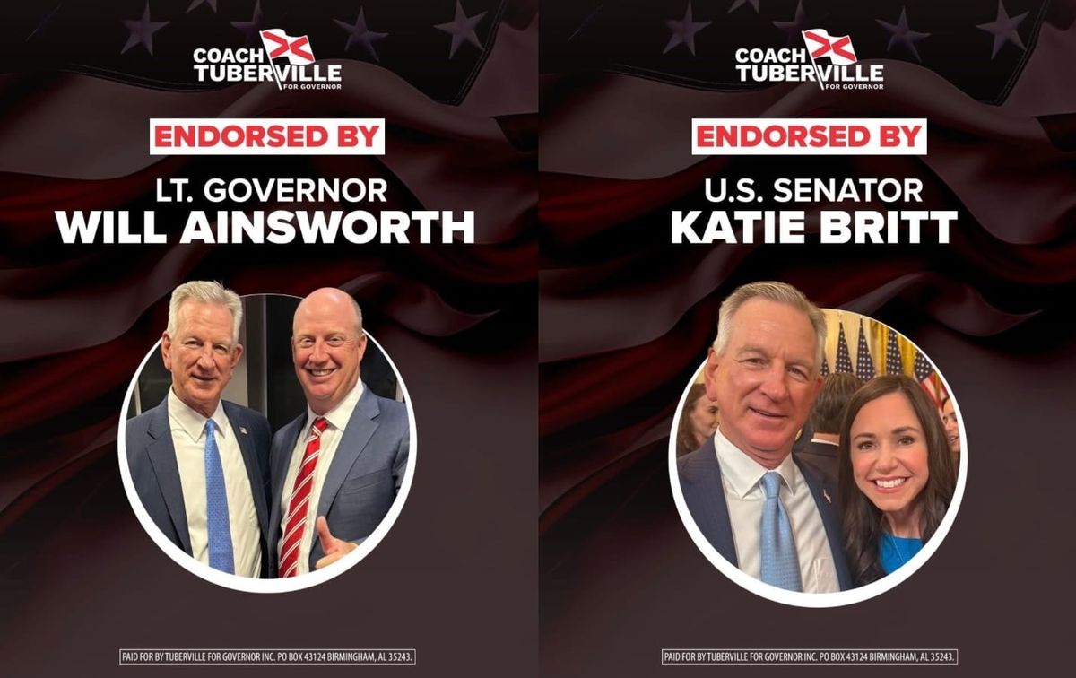 Sen. Katie Britt and Lt. Gov. Will Ainsworth Back Tommy Tuberville for Governor