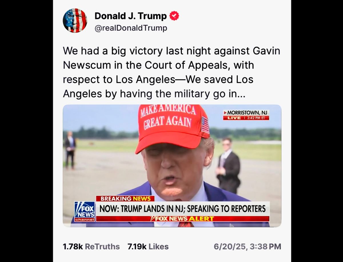 Trump Hails Court Win as National Guard Dispute with California Continues