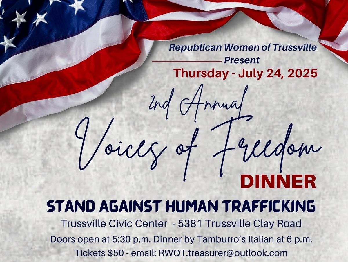 Republican Women of Trussville Voices of Freedom Dinner to be held July 24