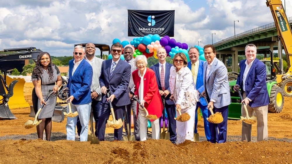 Governor Ivey, Nick & Terry Saban, Tuscaloosa Mayor Walt Maddox Break Ground for Saban Center