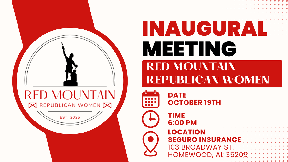 Red Mountain Republican Women Inaugural Meeting to be October 19th
