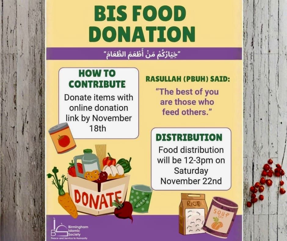 Birmingham Islamic Center Food Distribution in Hoover Nov 22