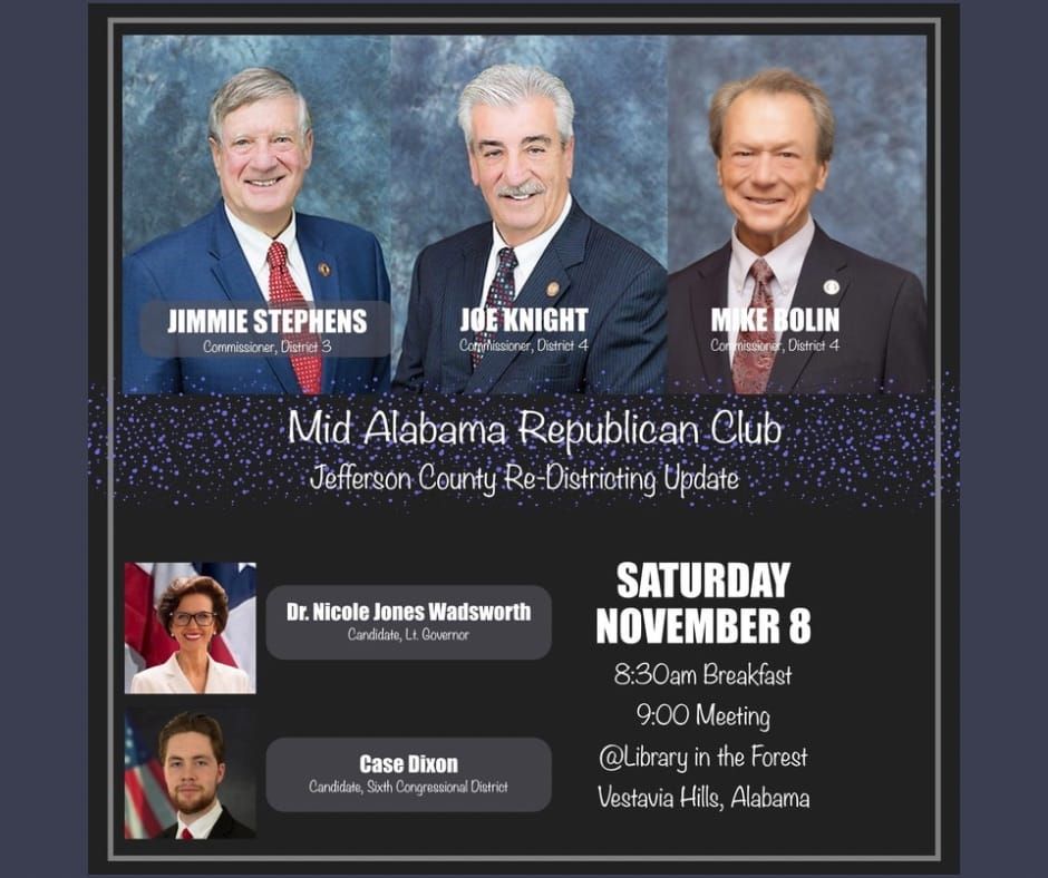 Mid-Alabama Republican Club to Meet November 8