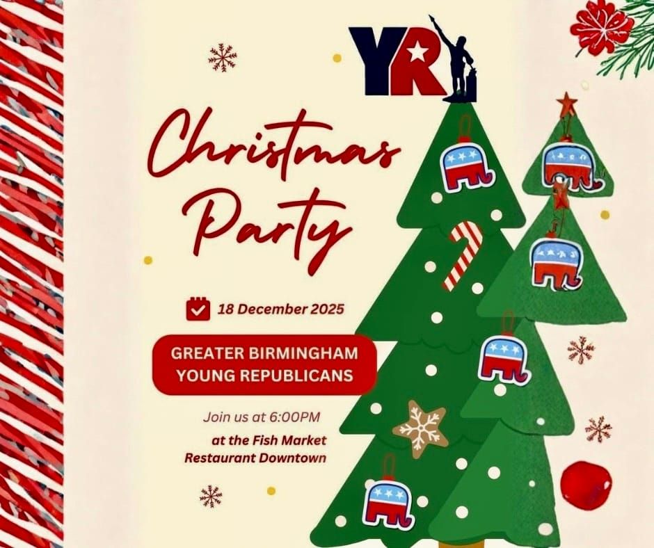 Greater Birmingham Young Republicans Christmas Party Dec. 18