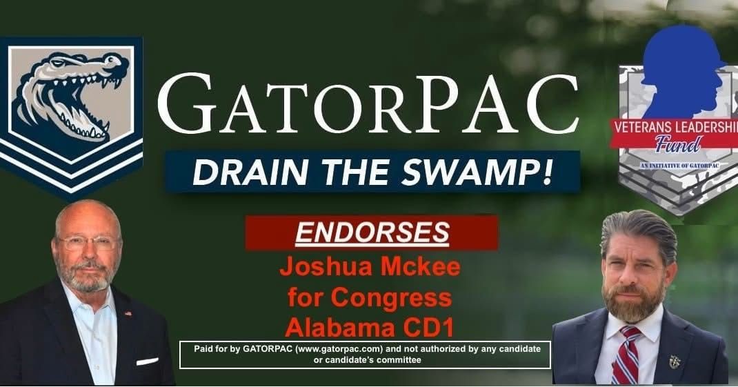 GatorPAC Backs Joshua McKee in AL-1 GOP Contest