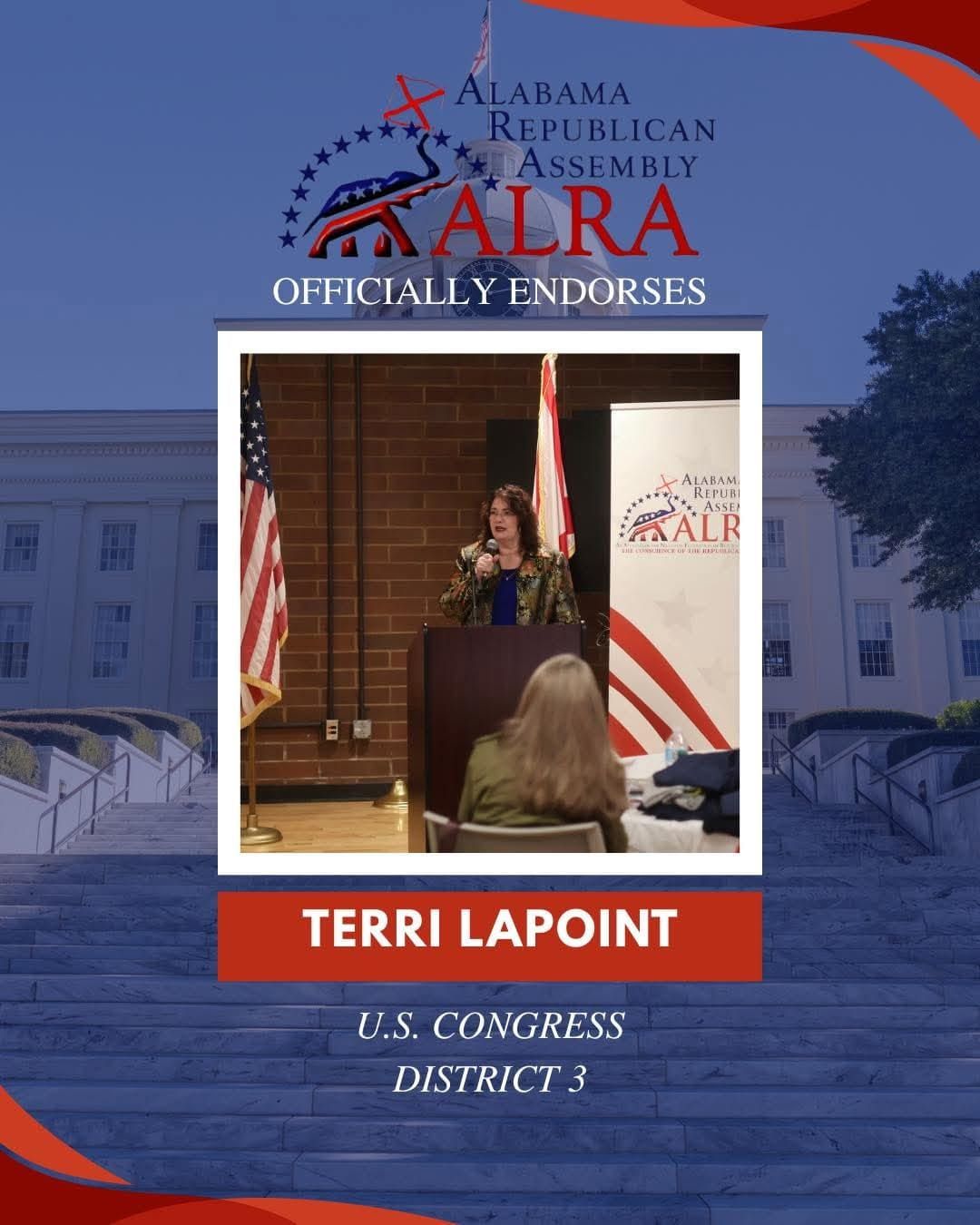 Major Grassroots Conservative Group Endorses Terri LaPoint in Alabama’s 3rd Congressional Race