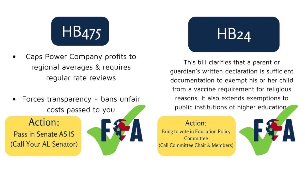 Focus on America Issues CTA on HB475, HB 24