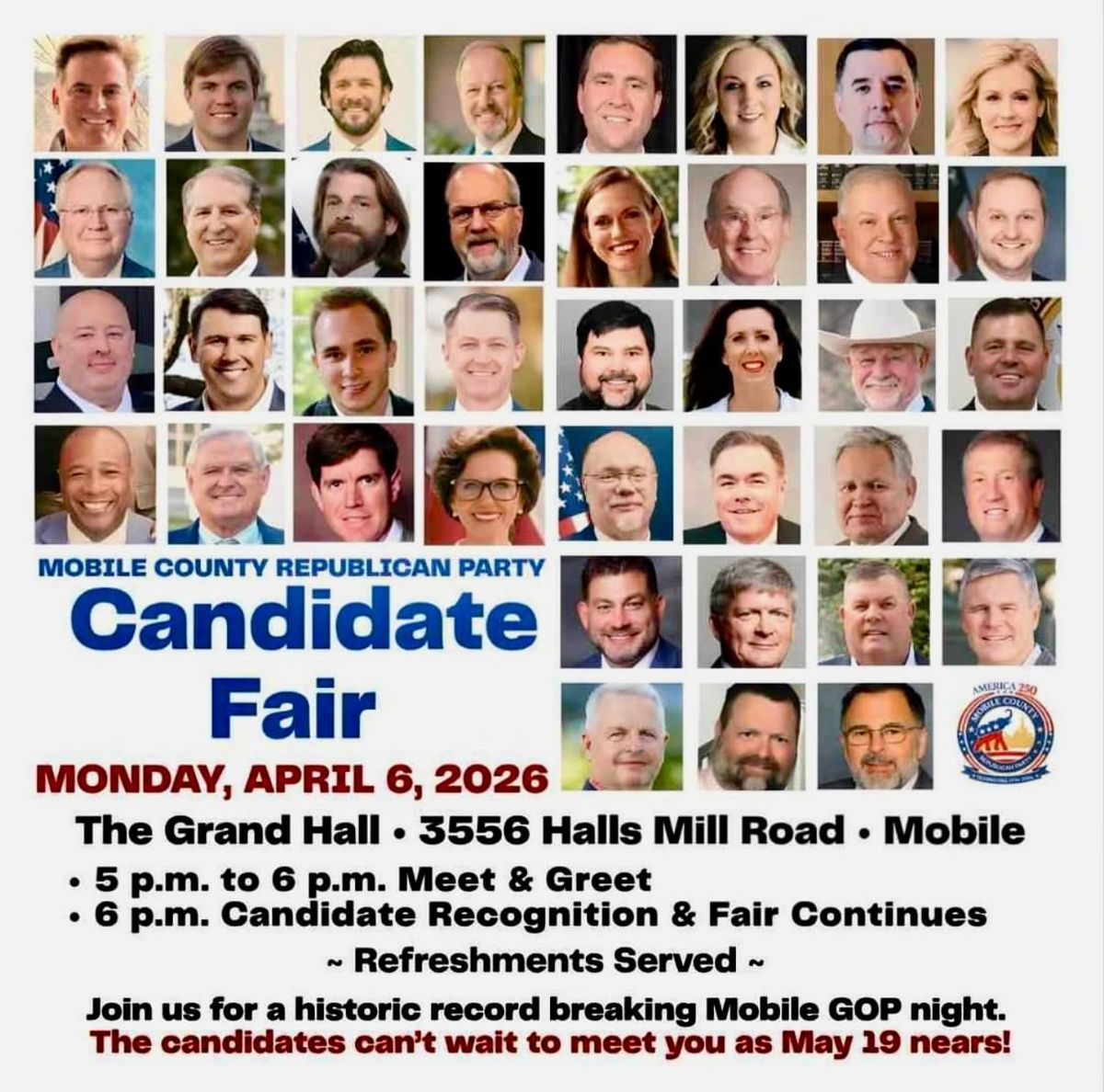 Mobile County Republican Party Candidate Fair to be April 6