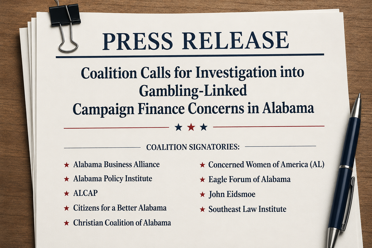 Alabama Coalition Seeks Gambling Finance Probe