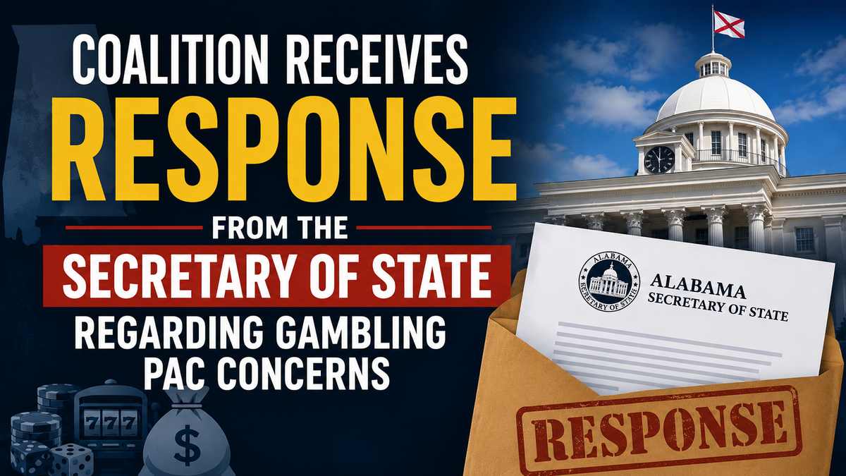 SecState’s Office Responds to Coalition Re: Gambling PAC