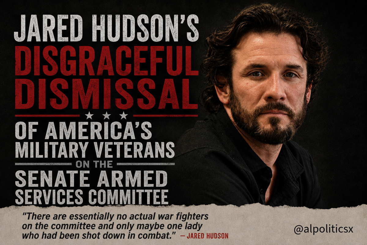 EXCLUSIVE: Hudson’s Disgraceful Dismissal of America’s Military Veterans on the Senate Armed Services Committee