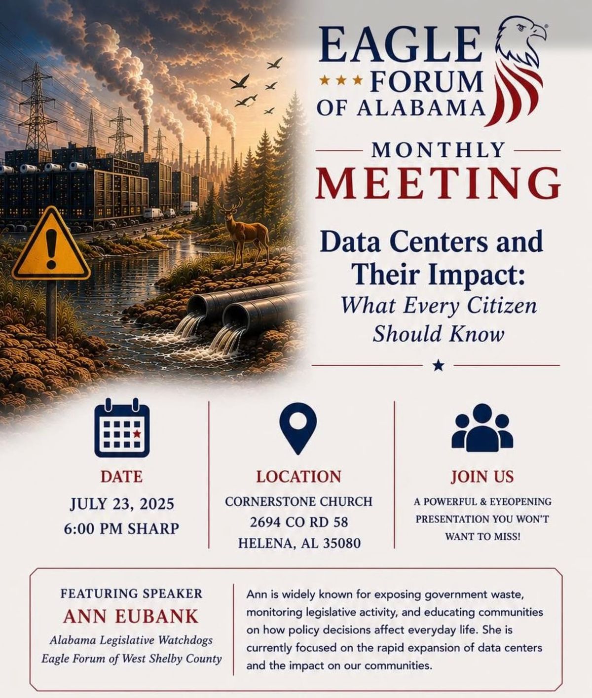 West Shelby Eagle Forum Meeting to be July 23