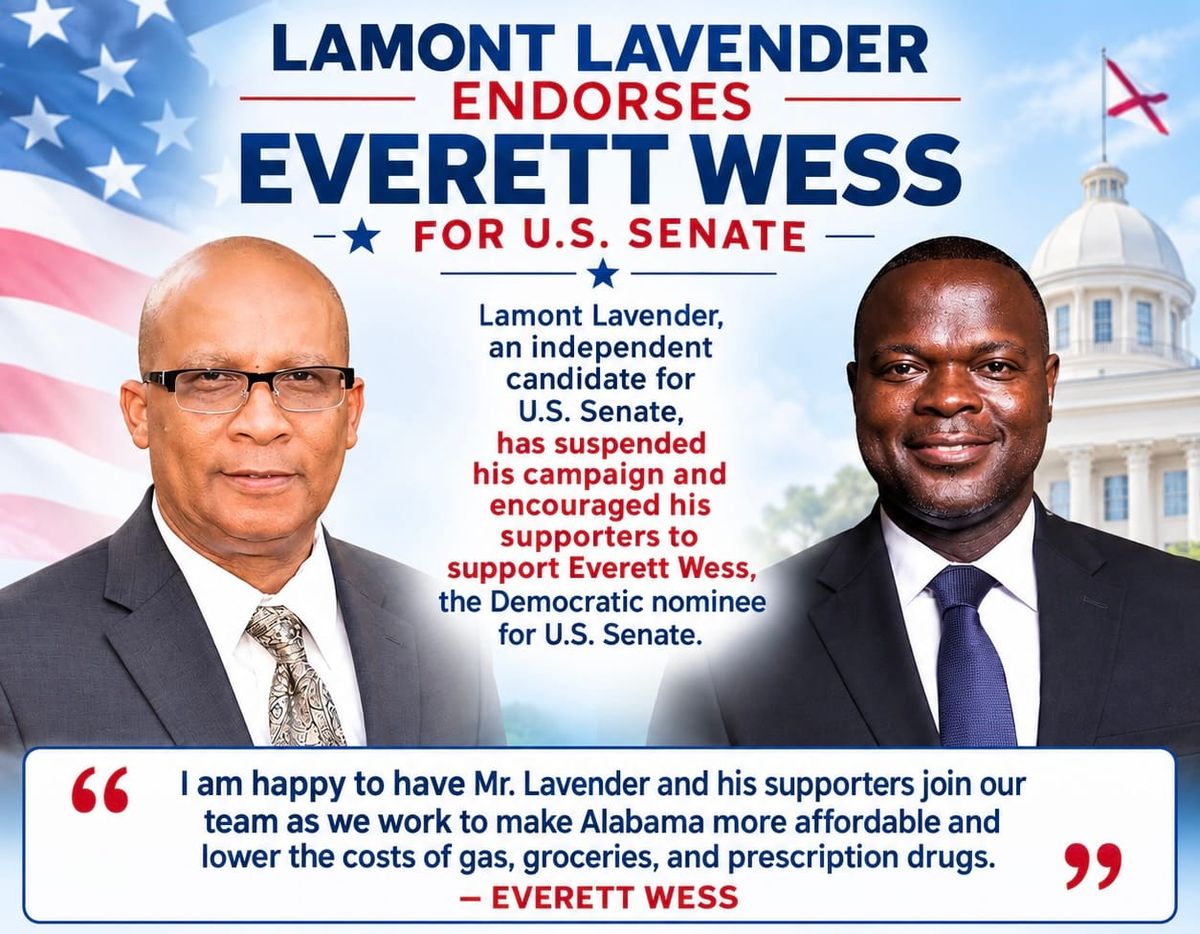 Lavender Ends Senate Bid, Endorses Everett Wess