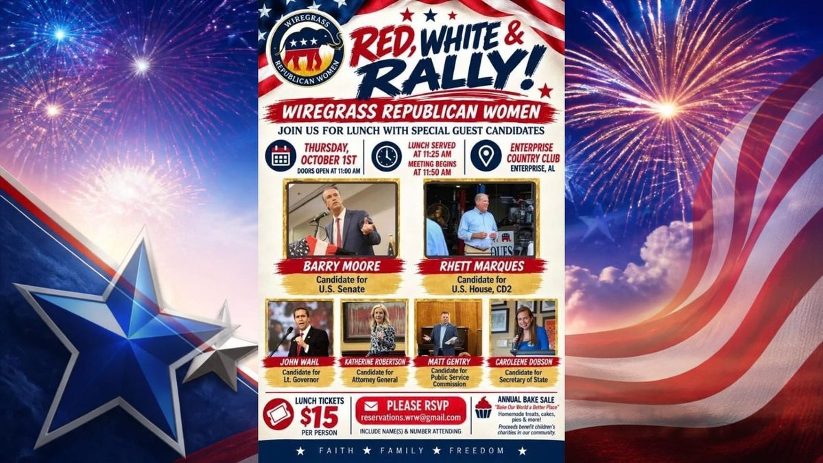 Wiregrass Republican Women to Host Red, White & Rally Oct. 1