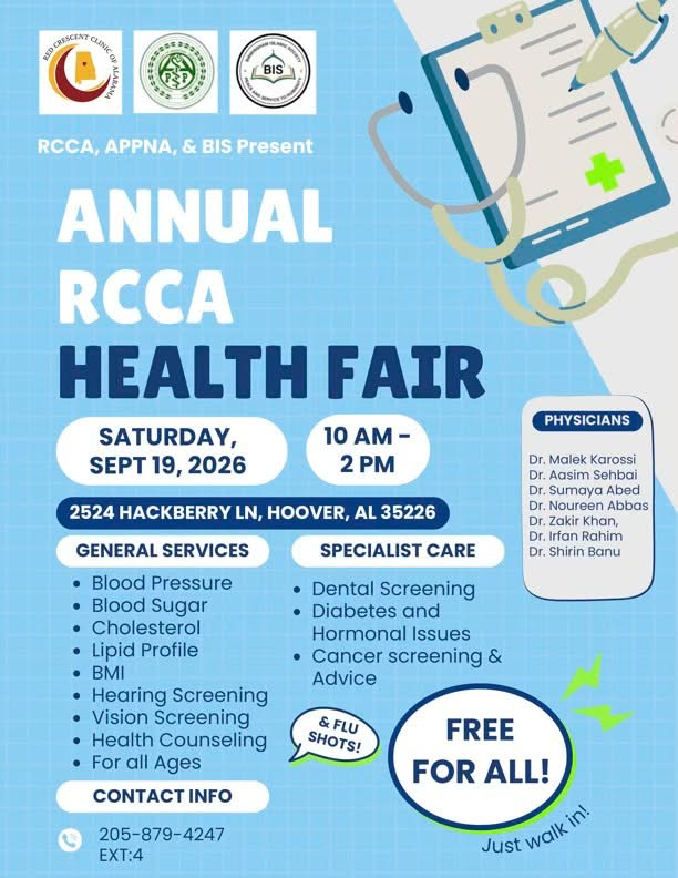 RCCA Health Fair to offer free screenings and health services Sept. 19