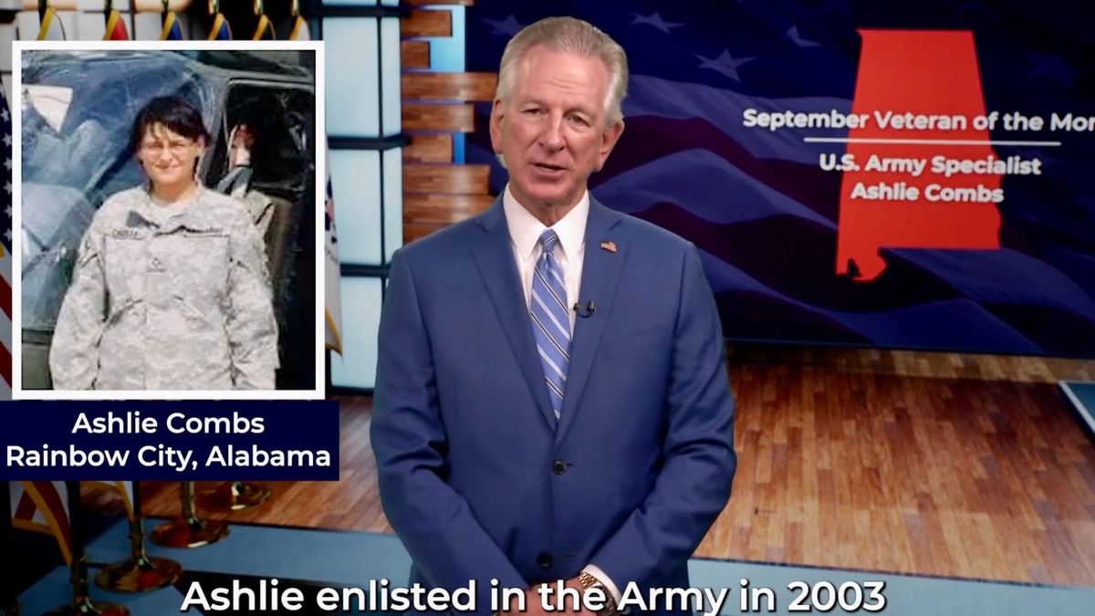 Tuberville Honors Rainbow City Veteran Ashlie Combs