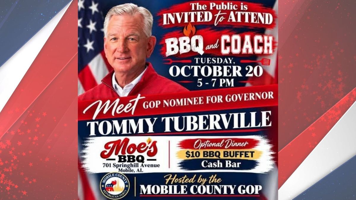 Mobile County GOP to Host BBQ & Coach Oct. 20