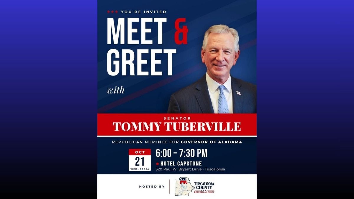 Tuscaloosa County GOP to Host Tuberville Oct. 21