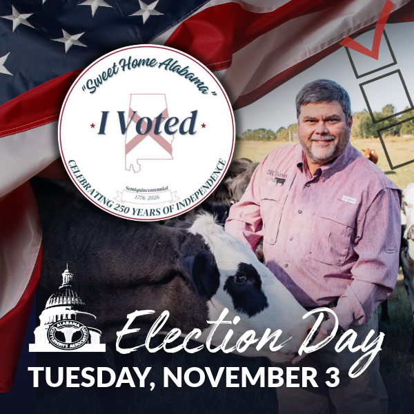Cattlemen Remind Alabamians to Go Vote on Nov. 3