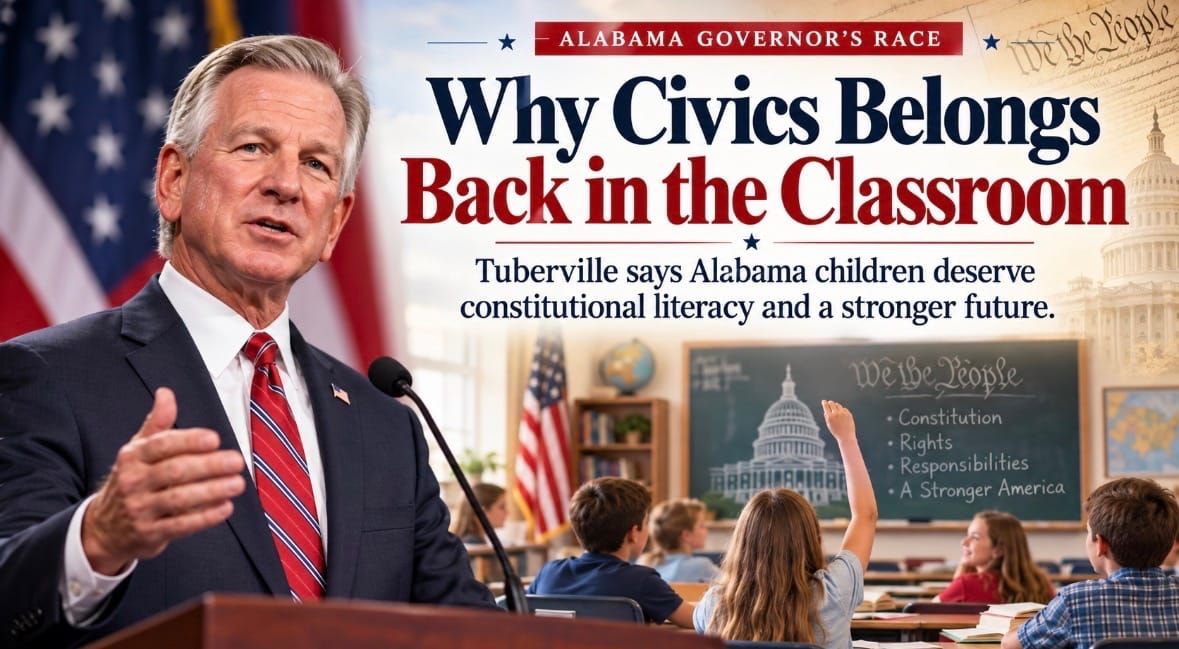 Tuberville Calls for Stronger Civics Education in Alabama Schools