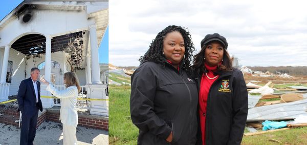 Reps. Terri Sewell and Barry Moore Visit Storm-Damaged Communities in Alabama