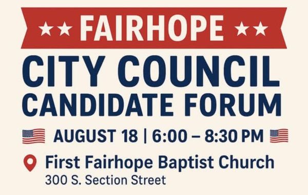 Fairhope City Council Forum Scheduled for August 18