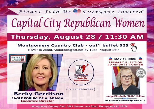 Capital City Republican Women to Meet August 28