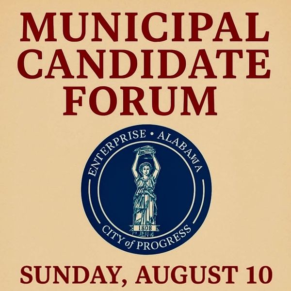 Enterprise Municipal Candidate Forum to be Held Sunday, August 10